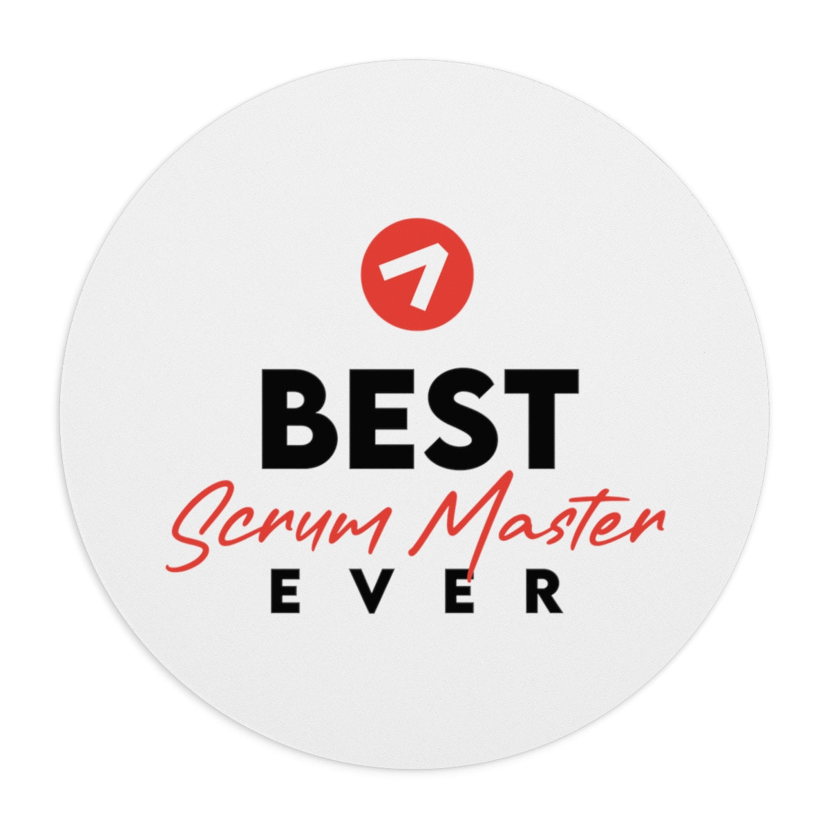 Best Scrum Master ever - Red - Mouse Pad
