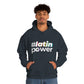 Copy of #Arepapower - Black Blue - Unisex Heavy Blend™ Hooded Sweatshirt
