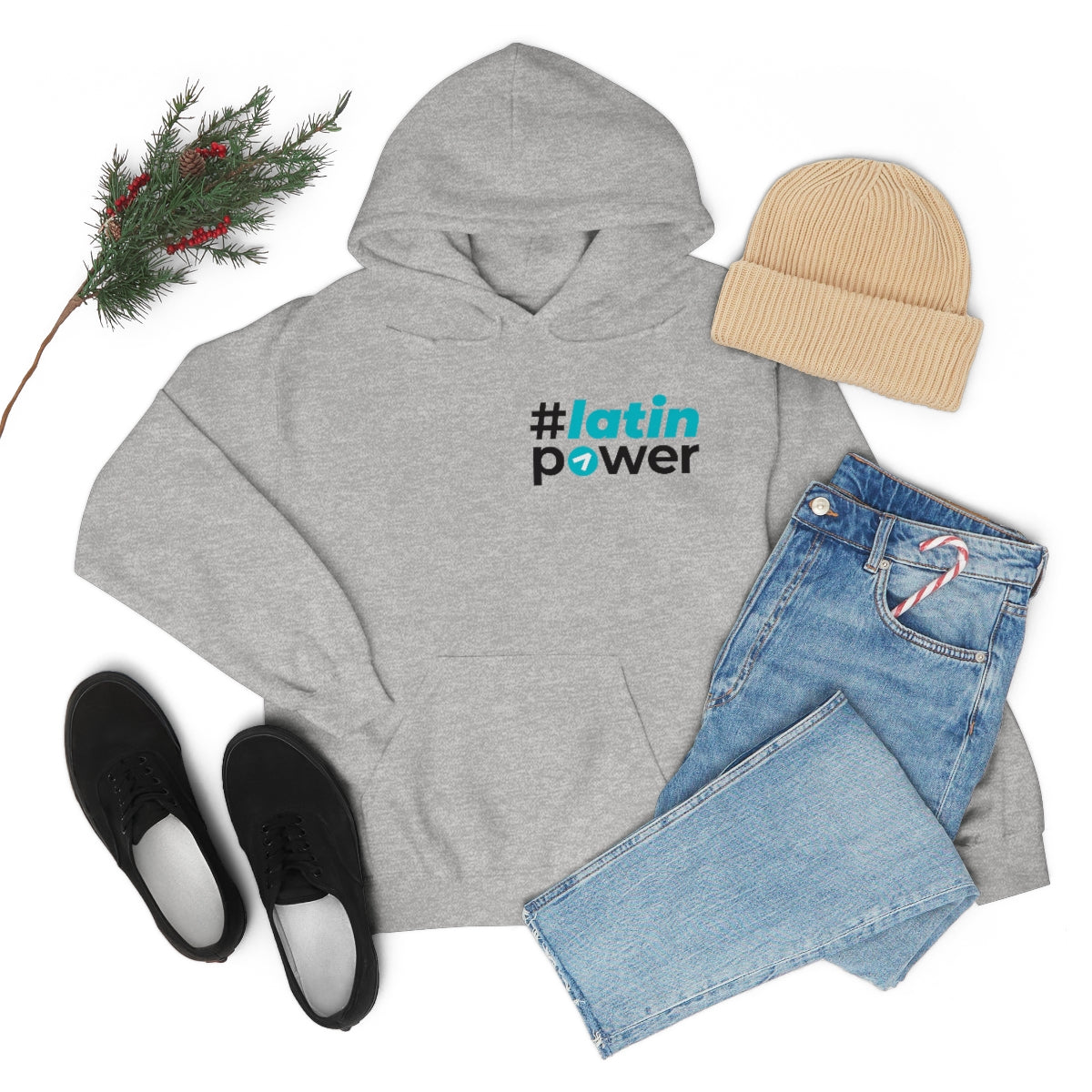 #Latinapower - Light Blue - Unisex Heavy Blend™ Hooded Sweatshirt