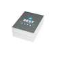 Best Scrum Master ever - Gray Blue - Folded Greeting Cards (1, 10, 30, and 50pcs)