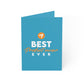 Best Product Owner ever - Orange Blue - Folded Greeting Cards (1, 10, 30, and 50pcs)