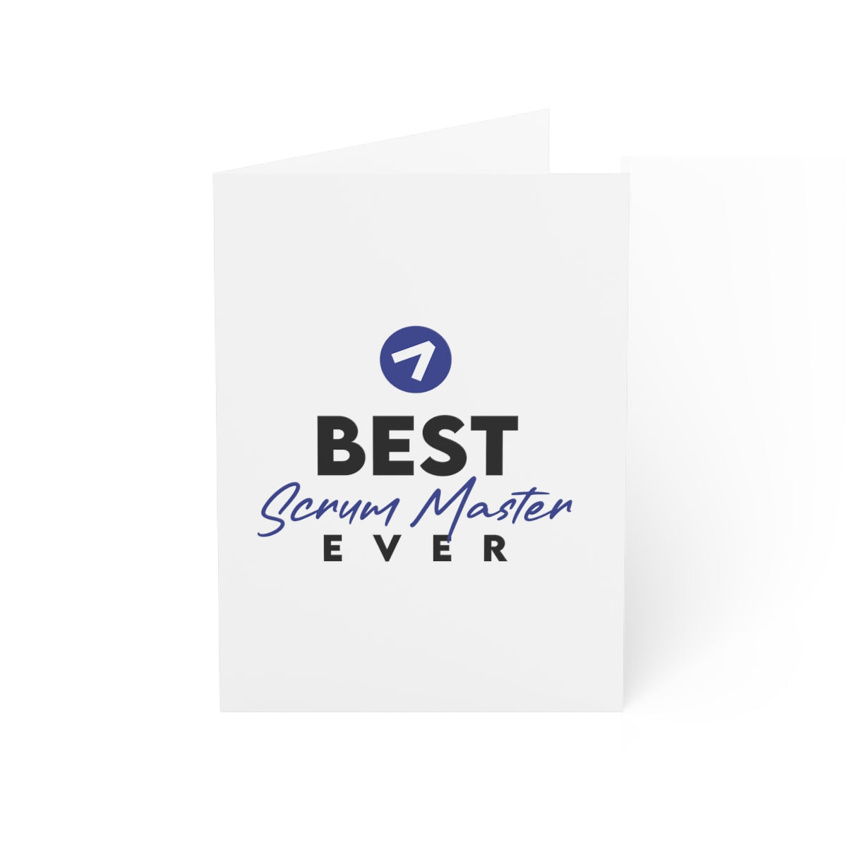 Best Scrum Master ever - Dark blue - Folded Greeting Cards (1, 10, 30, and 50pcs)