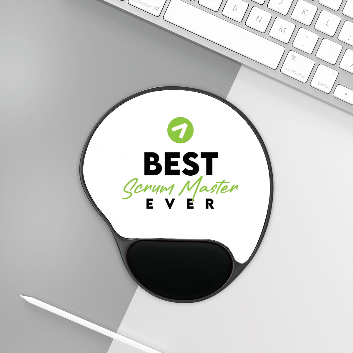 Best Scrum Master - Green - Mouse Pad With Wrist Rest