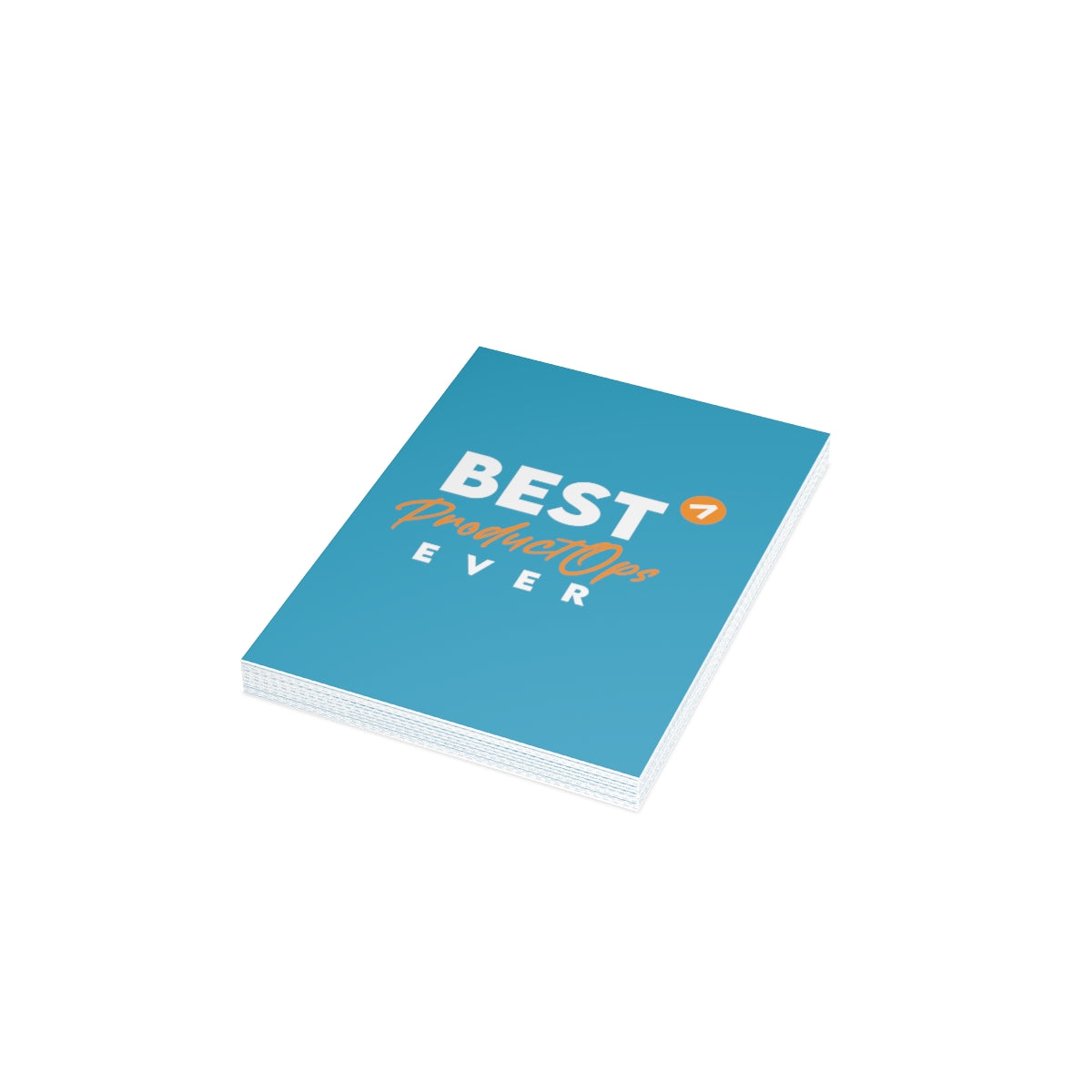 Best Product Operations ever - Orange Blue - Tarjetas de felicitación plegadas (1, 10, 30 y 50 piezas)