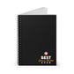 Best Scrum Master ever - Black Orange - Spiral Notebook - Ruled Line