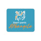 Don't panic #beagile - Orange Blue - Mouse Pad (3mm Thick)