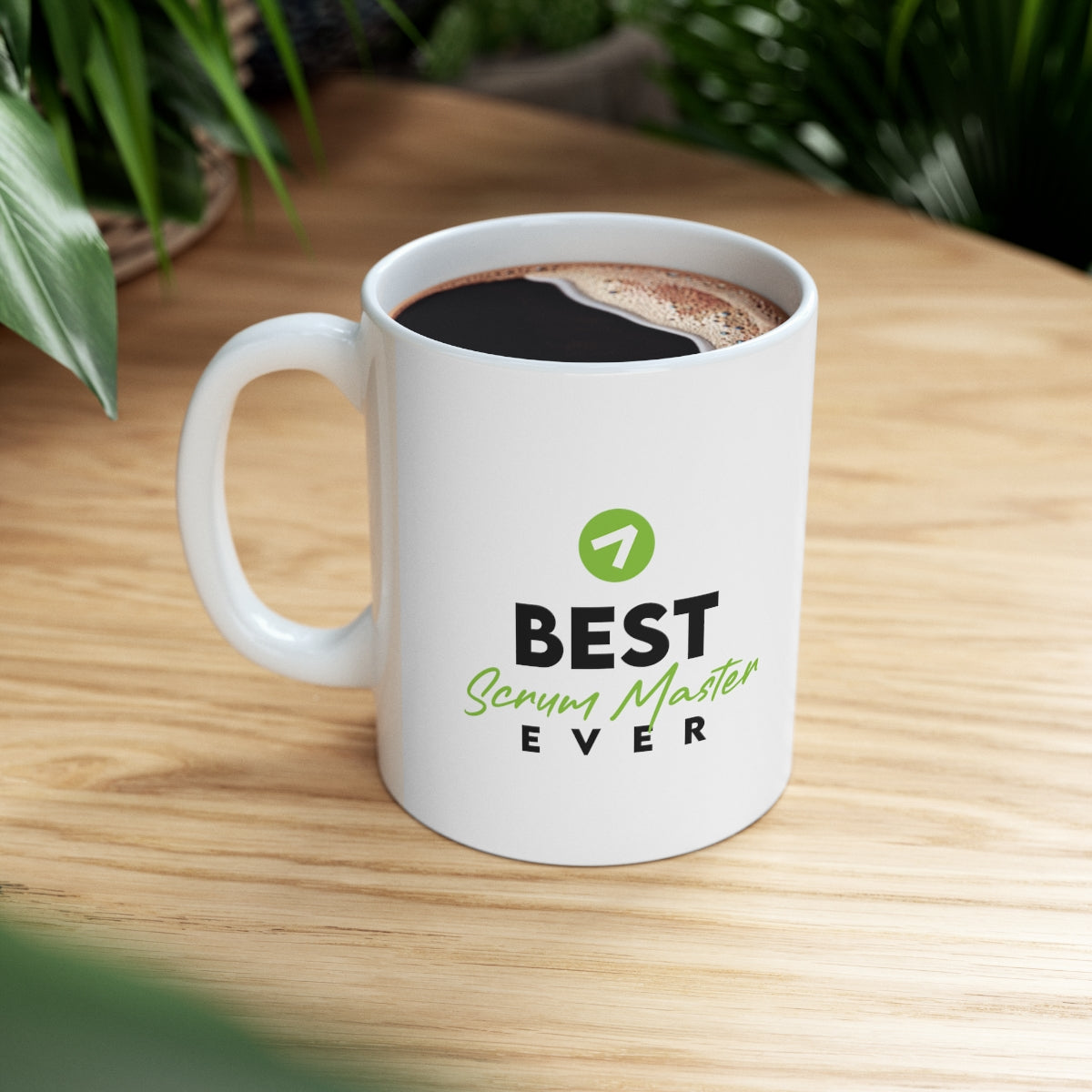 Best Scrum Master ever - Verde - Taza de cerámica 11oz