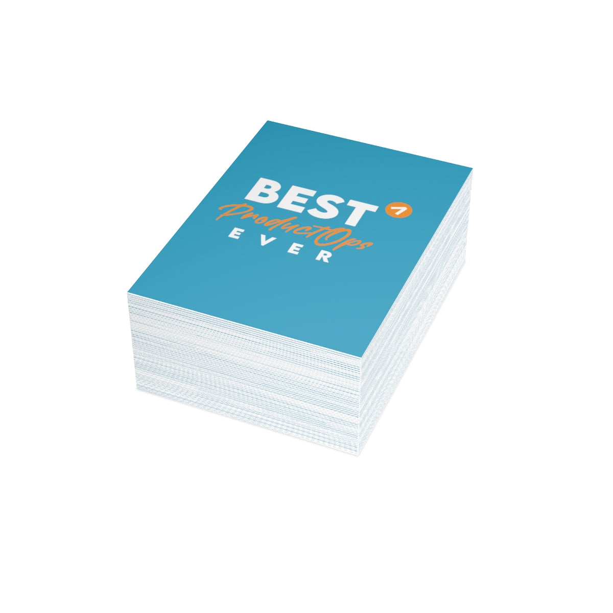 Best Product Operations ever - Orange Blue - Folded Greeting Cards (1, 10, 30, and 50pcs)