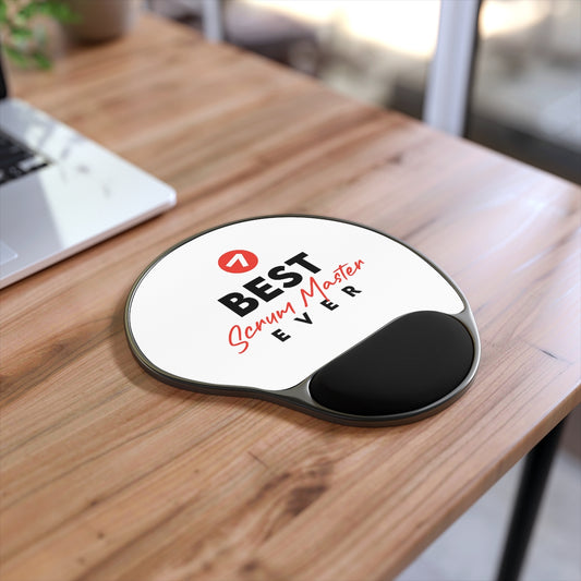 Best Scrum Master - Red - Mouse Pad With Wrist Rest