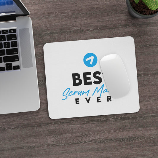 Best Scrum Master ever - Light Blue - Mouse Pad (3mm Thick)