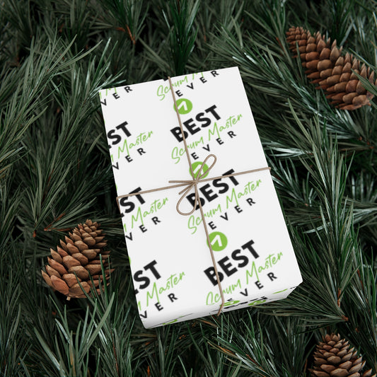 Best Scrum Master ever - Green - Gift Wrap Papers