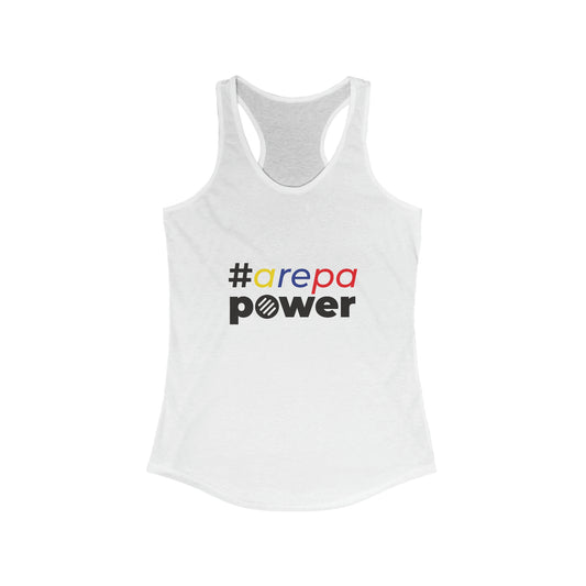 #arepapower - Tricolor - Women's Ideal Racerback Tank