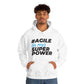 Agile is my Superpower - Light Blue - Unisex Heavy Blend™ Hooded Sweatshirt