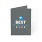 Best Product owner ever - Gray Blue - Folded Greeting Cards (1, 10, 30, and 50pcs)