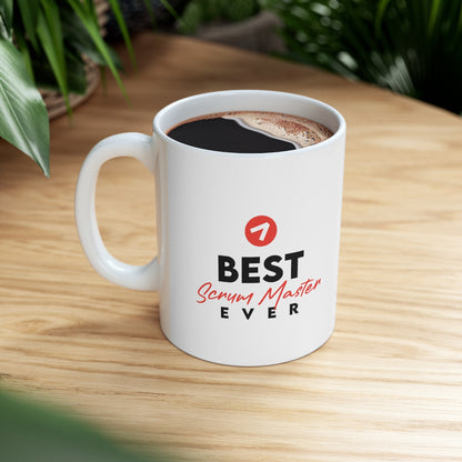 Best Scrum Master ever - Rouge - Tasse en céramique 11oz