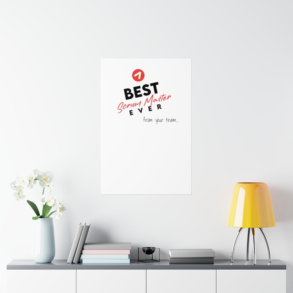 Meilleur Scrum Master de tous les temps - Rouge - Posters verticaux premium mats