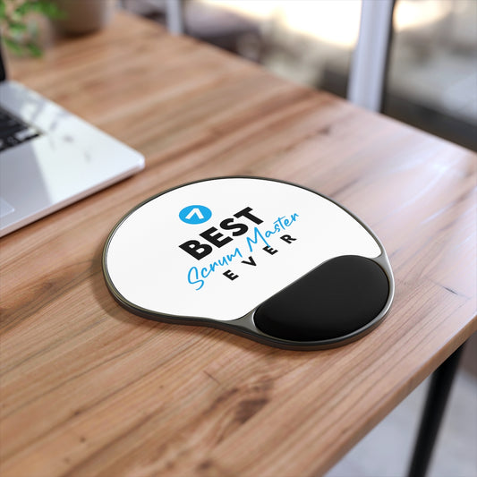 Best Scrum Master - Light Blue - Mouse Pad With Wrist Rest