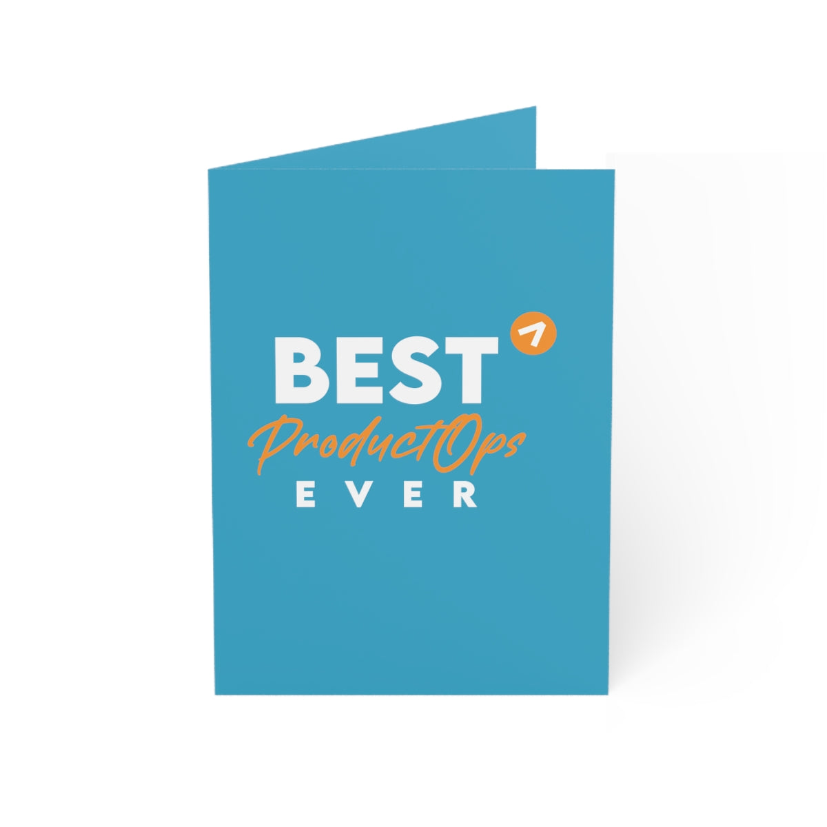 Best Product Operations ever - Orange Blue - Folded Greeting Cards (1, 10, 30, and 50pcs)