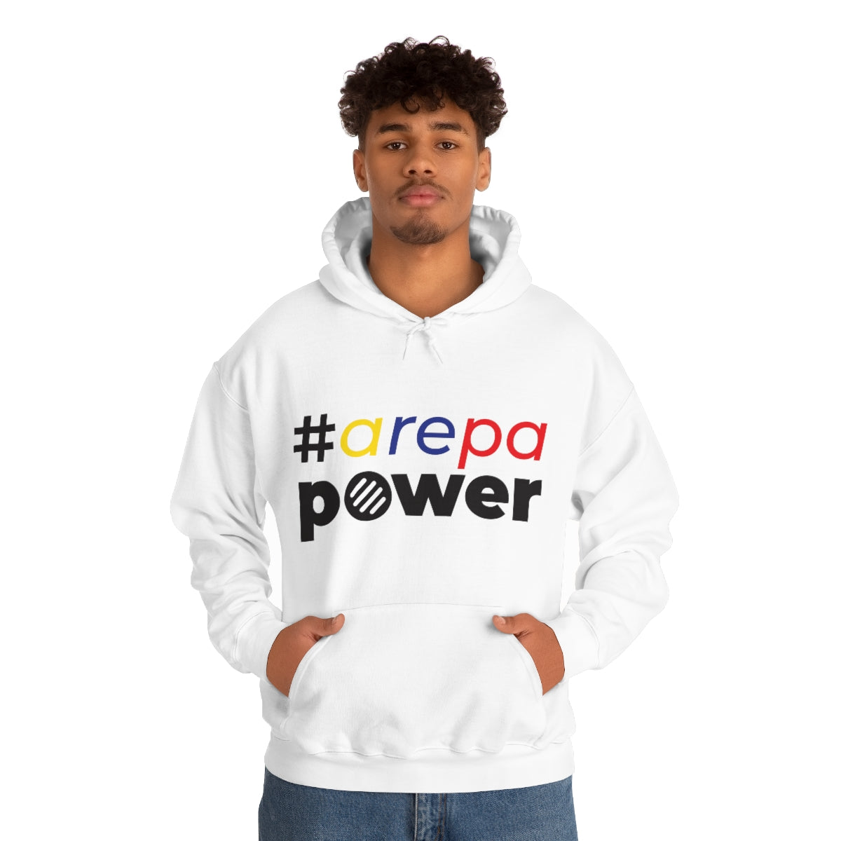 Arepapower - Tricolor - Unisex Heavy Blend™ Hooded Sweatshirt –  KaizenStation