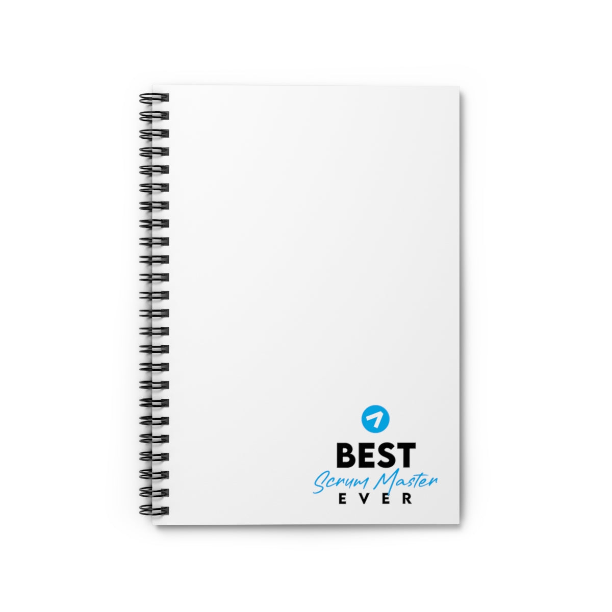 El mejor Scrum Master de todos los tiempos - Azul claro - Cuaderno de espiral - Línea reglada
