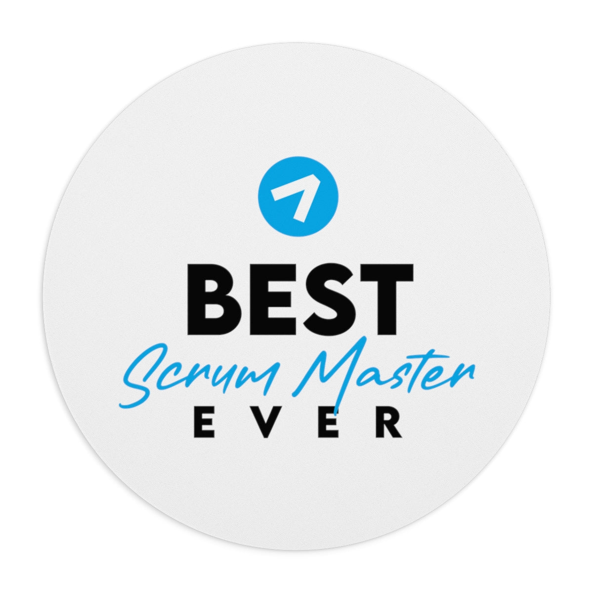 Best Scrum Master ever - Light Blue - Mouse Pad