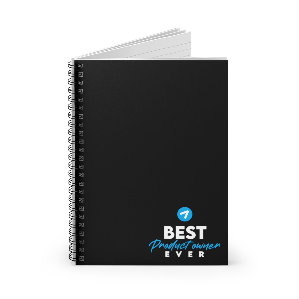 Best Product Owner ever - Light blue - Spiral Notebook - Ruled Line