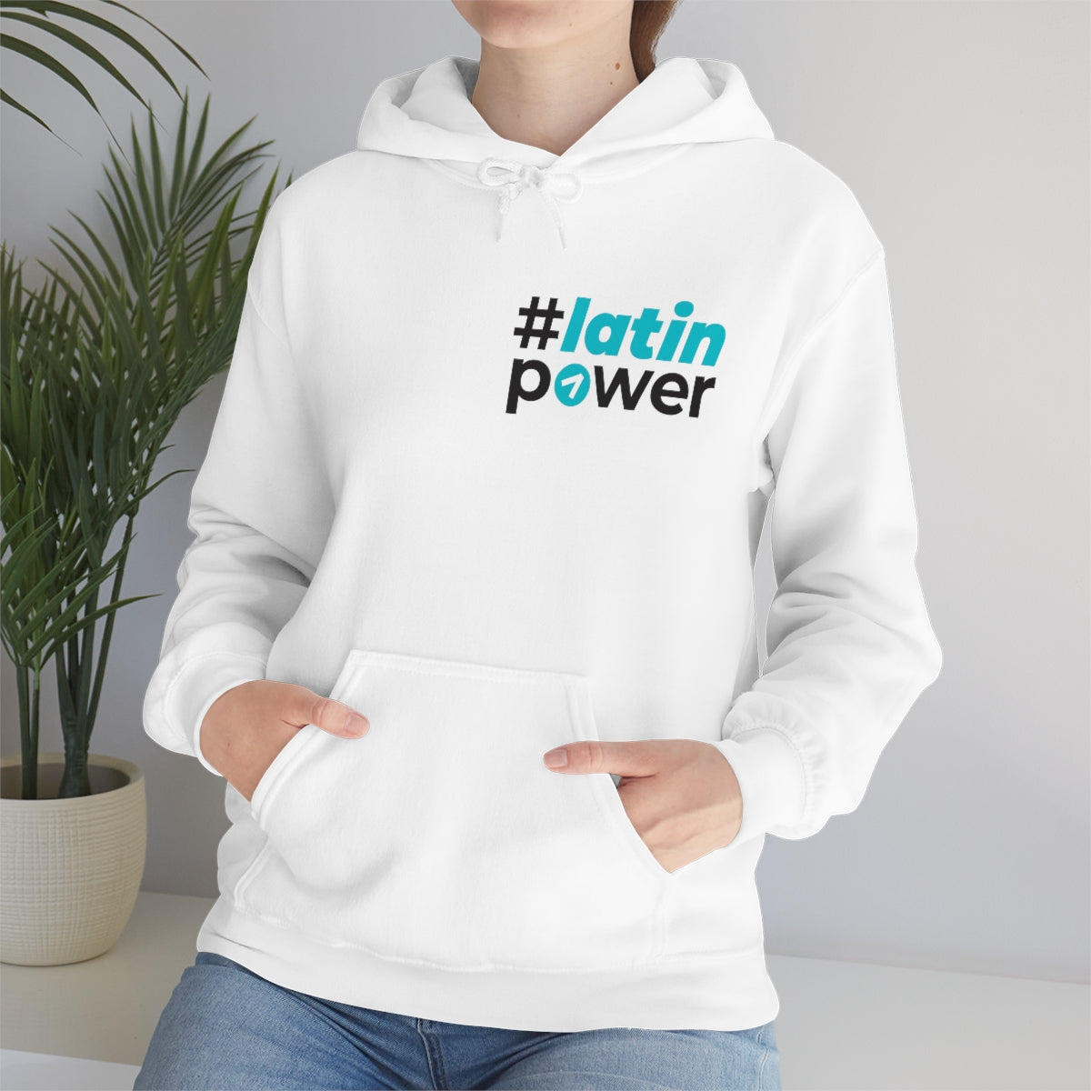 #Latinapower - Light Blue - Unisex Heavy Blend™ Hooded Sweatshirt