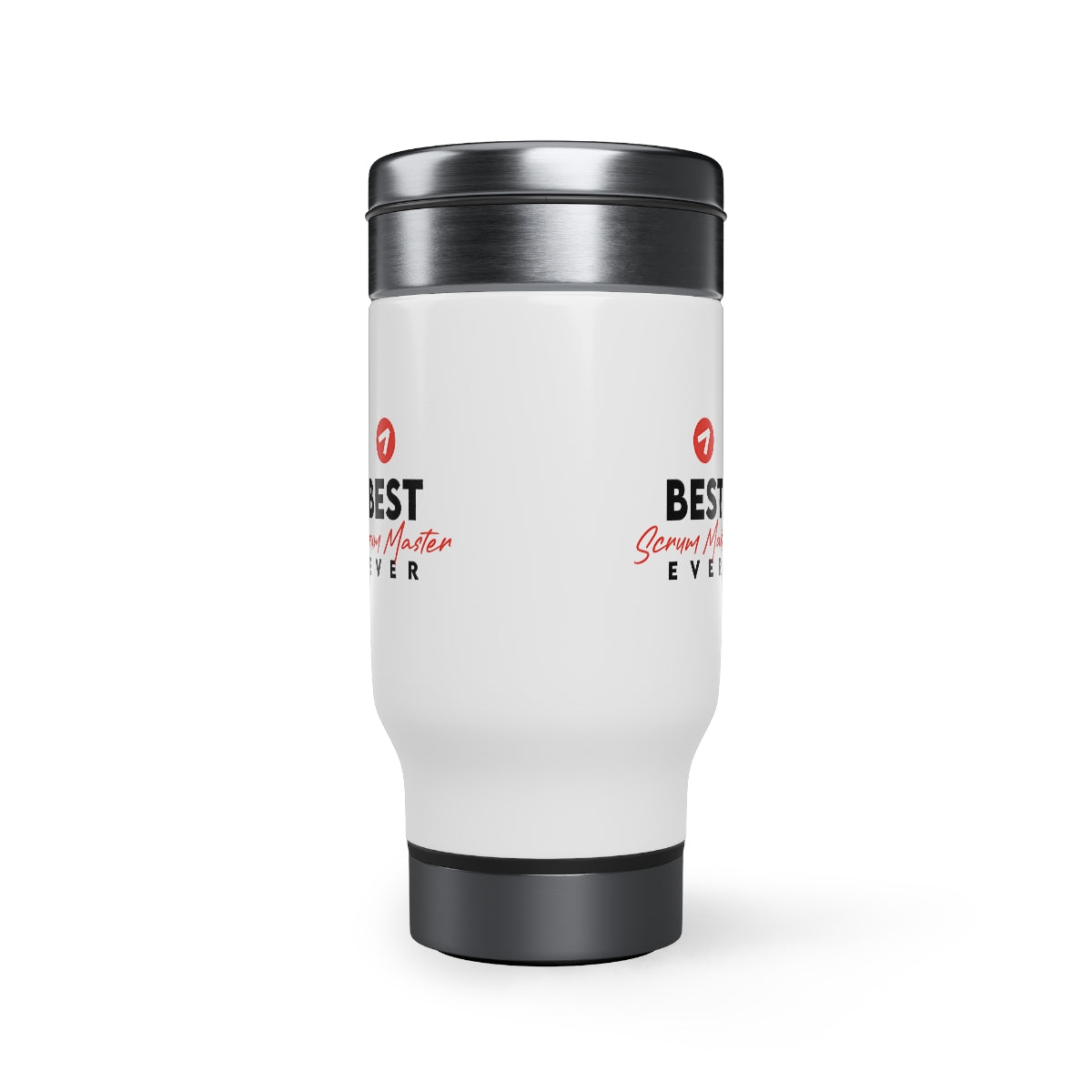 Best Scrum Master ever - Red - Stainless Steel Travel Mug with Handle, 14oz