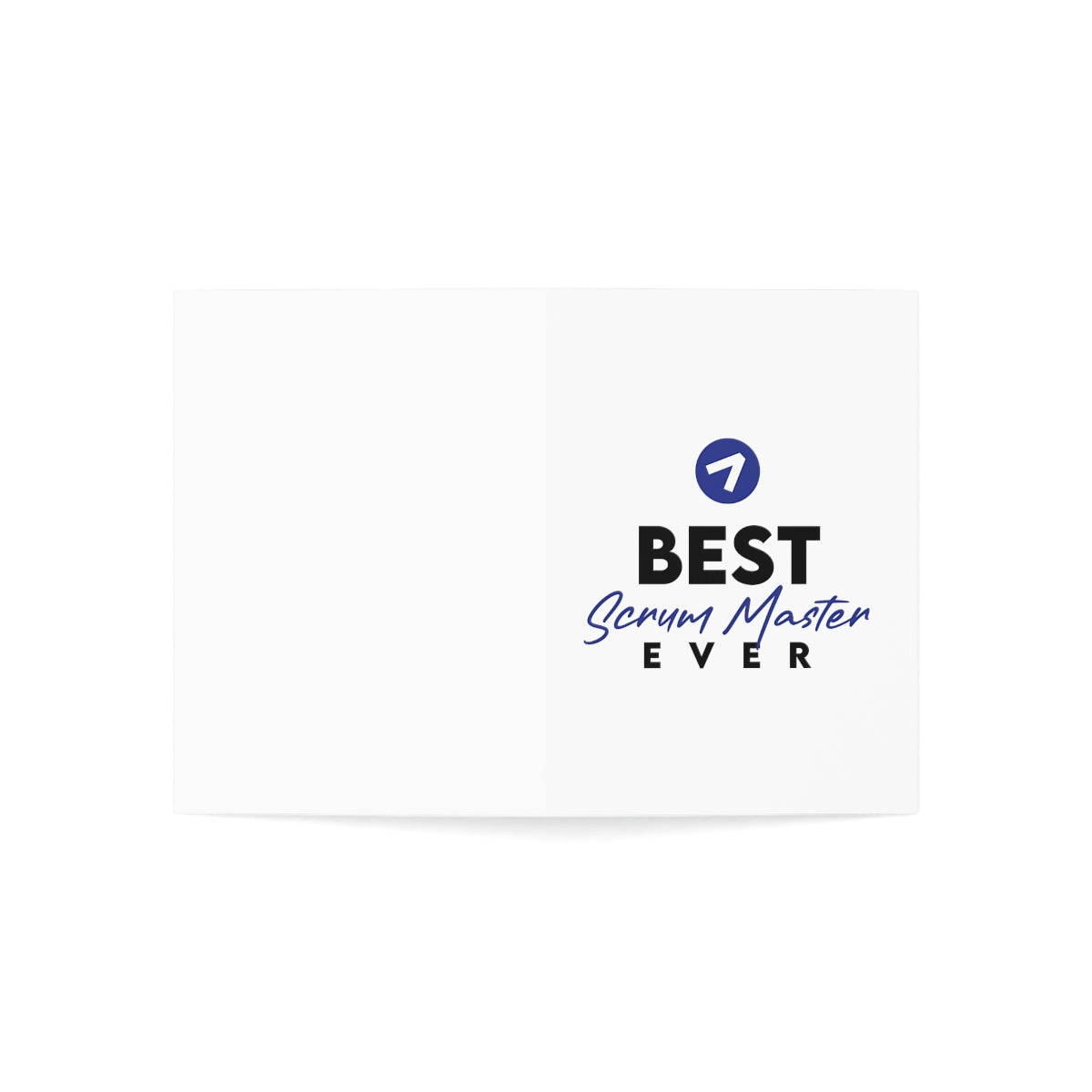 Best Scrum Master ever - Dark blue - Folded Greeting Cards (1, 10, 30, and 50pcs)