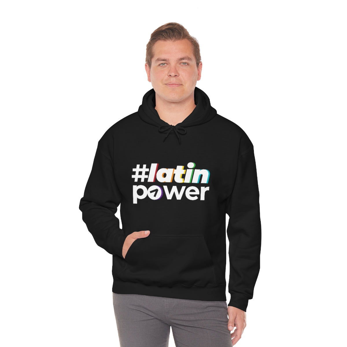 Copy of #Arepapower - Black Blue - Unisex Heavy Blend™ Hooded Sweatshirt