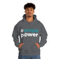 #Arepapower - Black Blue - Unisex Heavy Blend™ Hooded Sweatshirt