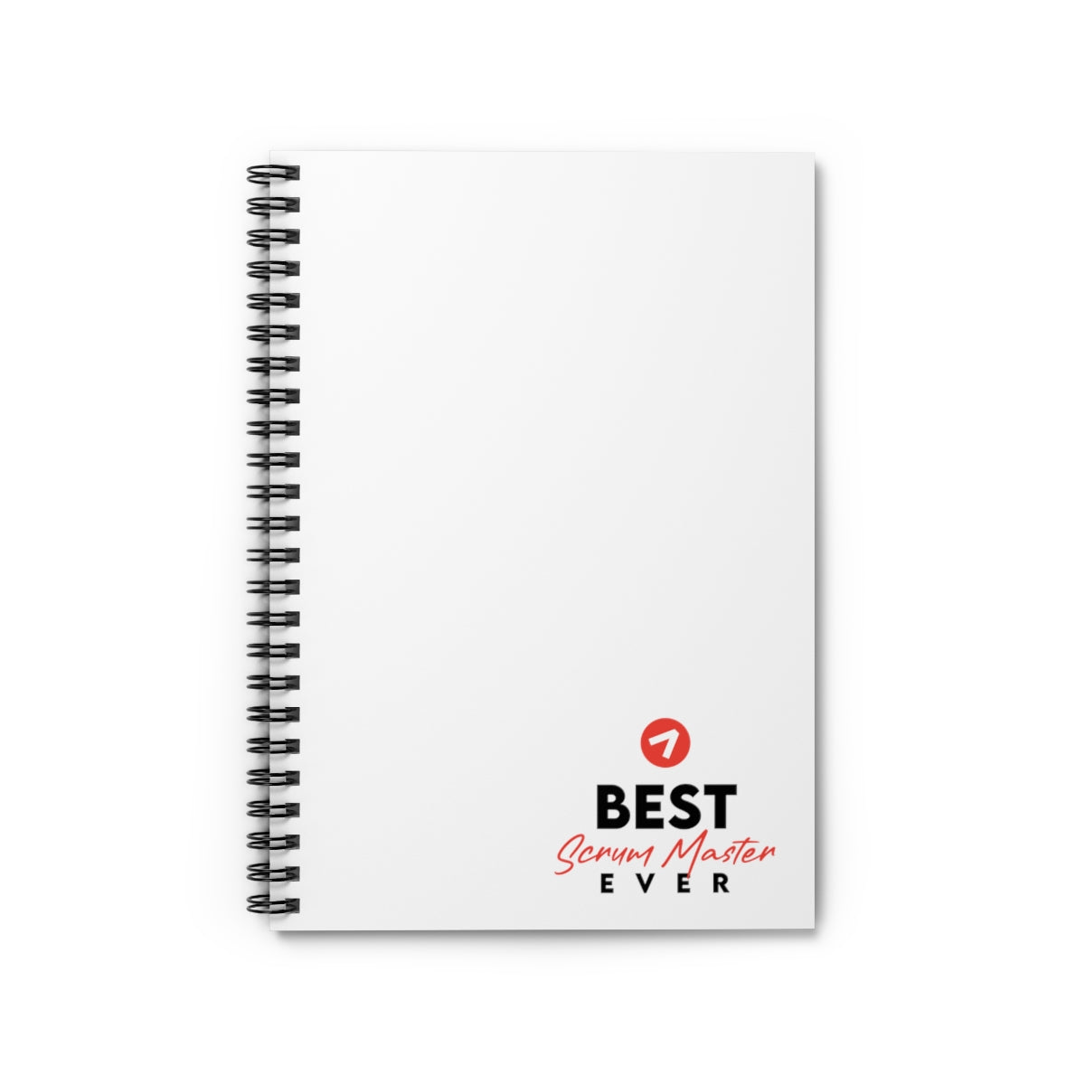 El mejor Scrum Master de todos los tiempos - Rojo - Cuaderno de espiral - Línea reglada