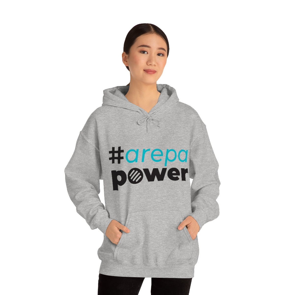 #Arepapower - Light Blue - Unisex Heavy Blend™ Hooded Sweatshirt