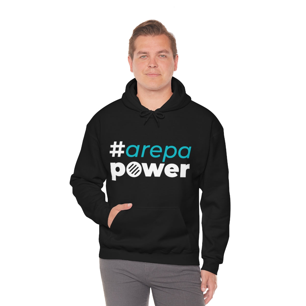 #Arepapower - Black Blue - Unisex Heavy Blend™ Hooded Sweatshirt